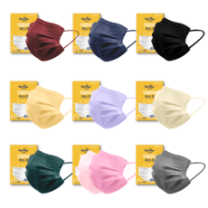 마이데이즈 MB필터 국산 레인보우 컬러덴탈마스크 30매(일괄포장) 대형 중형(L M사이즈)