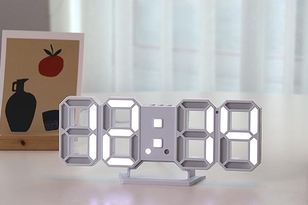 LED 탁상시계 벽시계 벽걸이 무소음 인테리어 3D 시계 타임캡슐 미니2