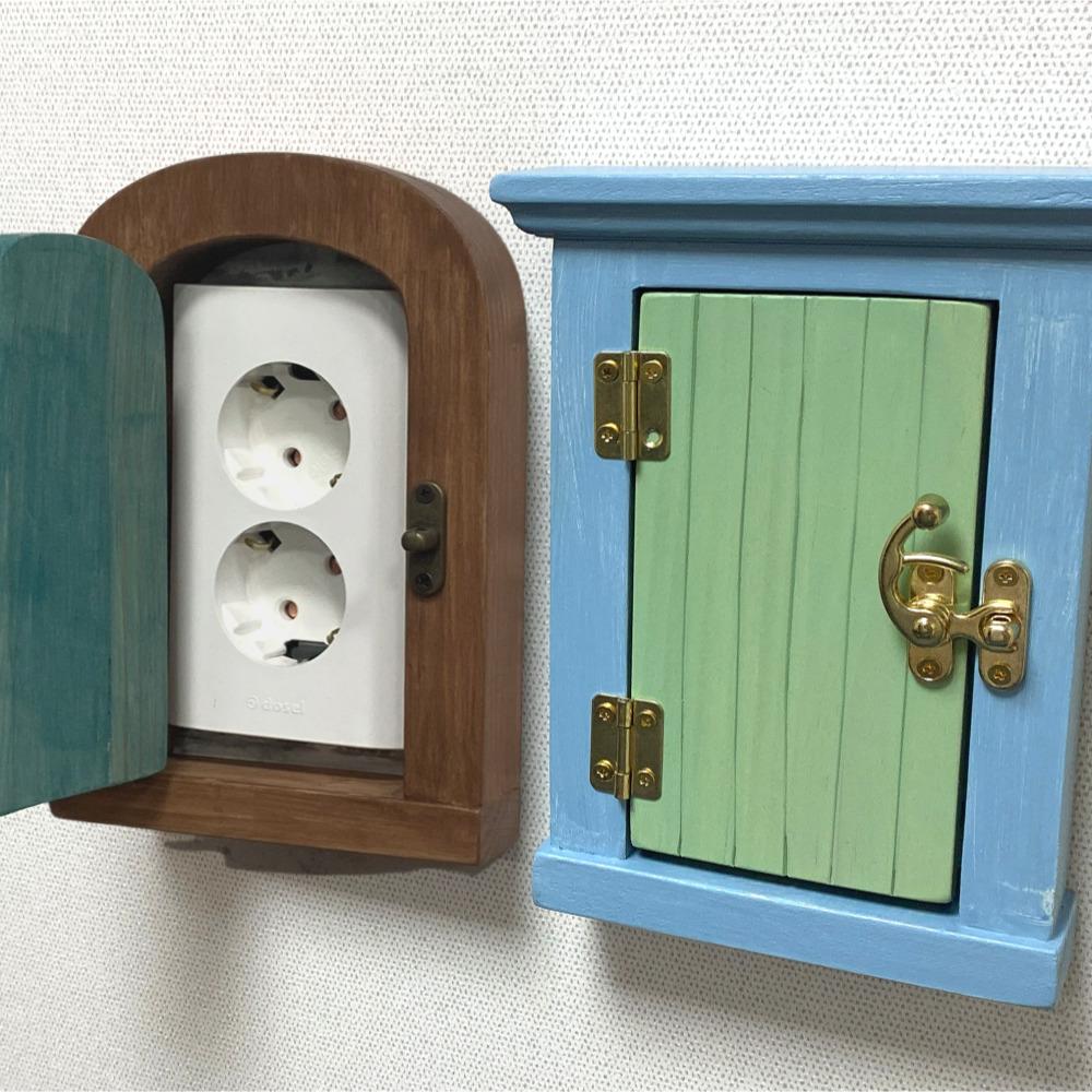 원목 스위치 가리개 콘센트 안전 커버 덮개 마개