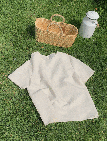 [☁구름같은가벼움/링클프리/1천장돌파][made] 시어서커 티셔츠 블라우스 (여름/데일리/라운드넥/하객룩/오피스룩/격식룩)