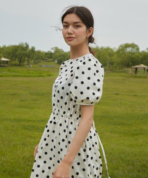 Cotton coy dress_white