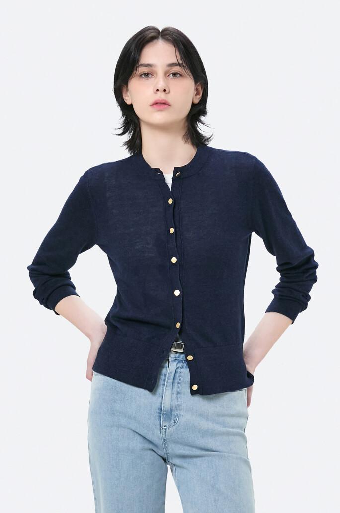 [CLUB MONACO] 린넨 블렌드 니트 가디건