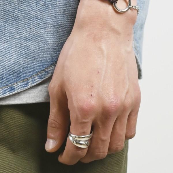 wide double bold ring