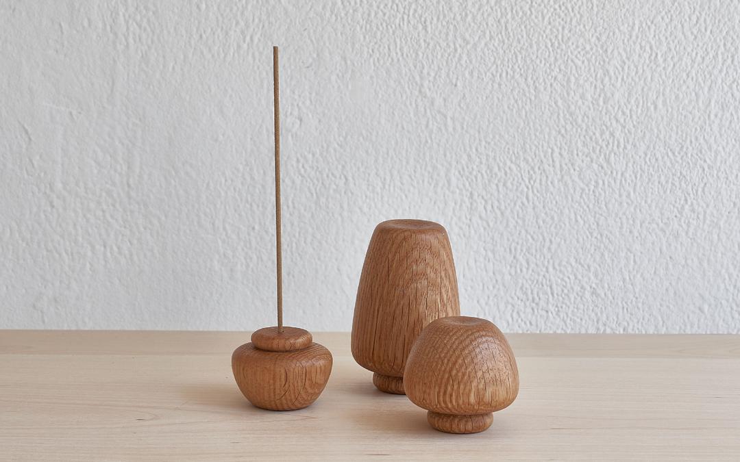MuMu Incense Holder (Oak Wood)