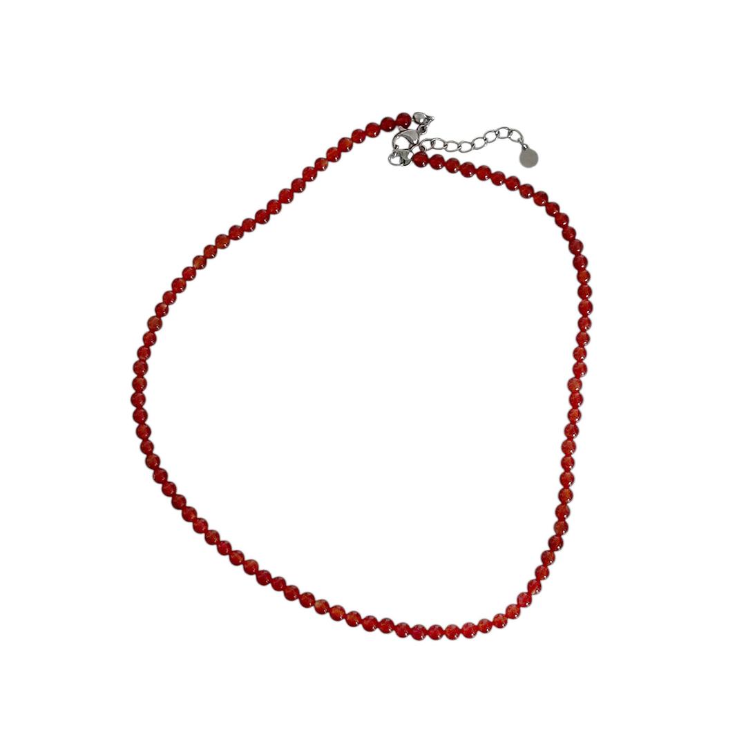 onyx necklace(red)