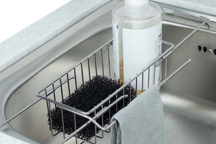 304 스텐 수세미거치대 주방세제 수세미걸이 물빠짐 설거지통