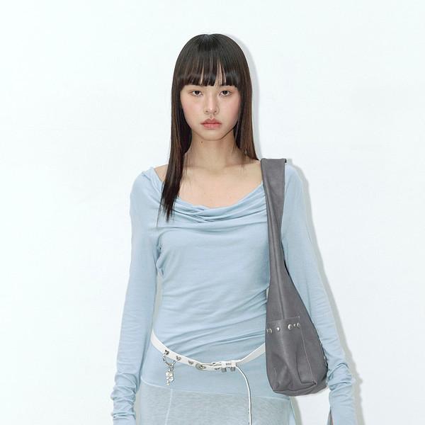 LUNA LEATHER BAG (CHARCHOL)