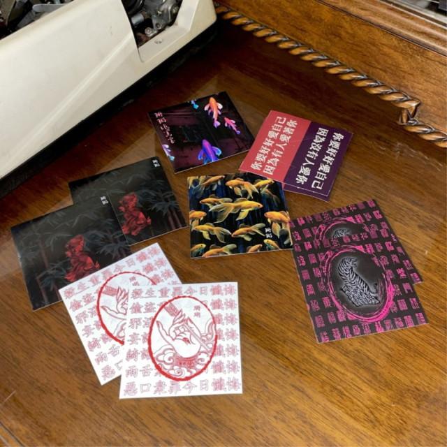 MADE:SANHO GOODS NO.13 리무버블 멀티 스티커 6종 세트(전용 라이터 추가구매 링크)