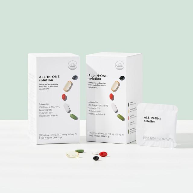 멀티비타민미네랄 아스타잔틴 히알루론산 코큐텐 알티지오메가3 영양제 올인원솔루션 15포 2+1