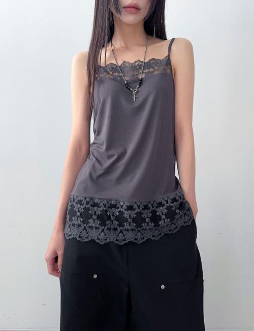 로웨어 rayon lace long sleeveless
