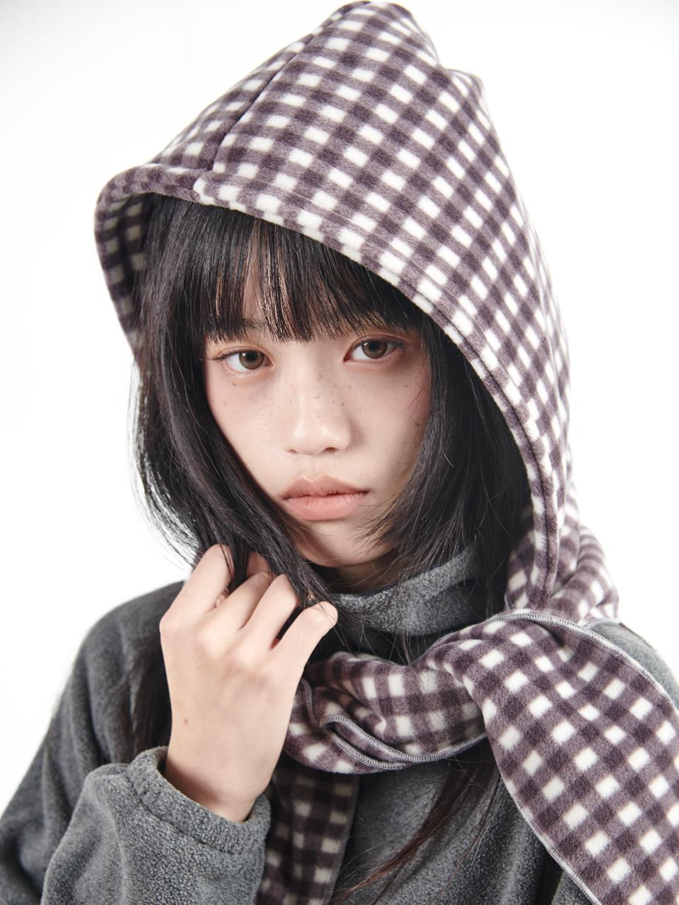 [11/28 예약배송]Fleece Hooded Muffler (2 Colors)