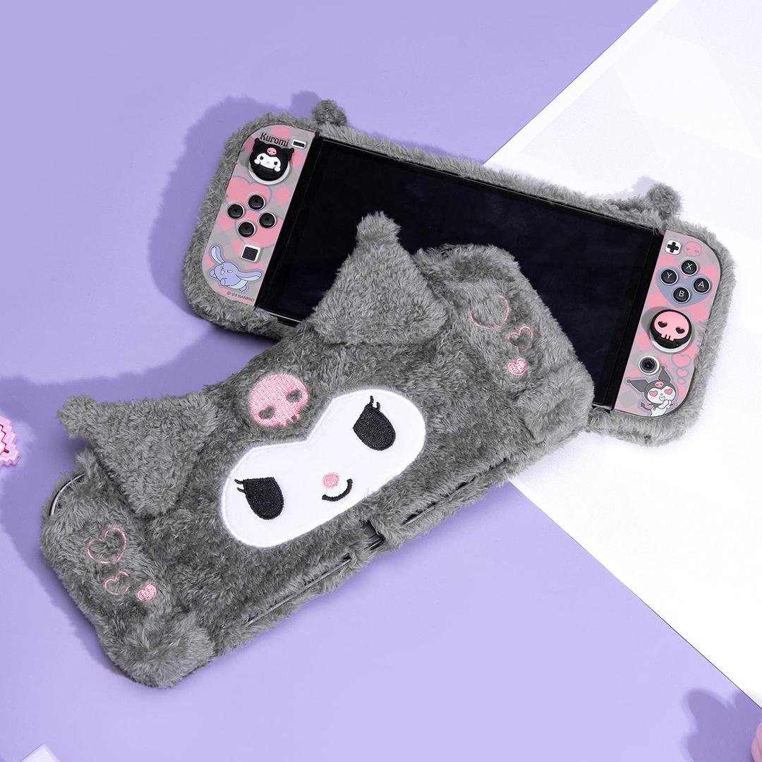 GeekShare x Sanrio Plush Kuromi Protective Case for Switch OLED