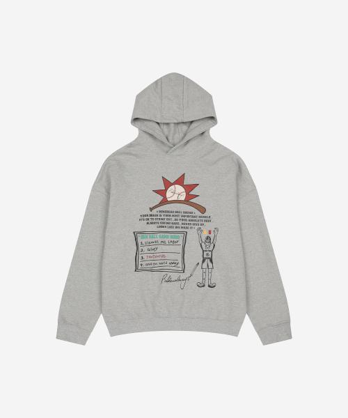Referee Hoodie Melange Gray