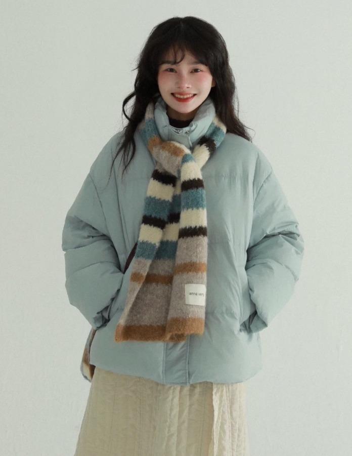 EPIC RARE X anna verry 스트라이프 인조 캐시미어 목도리 (4color)