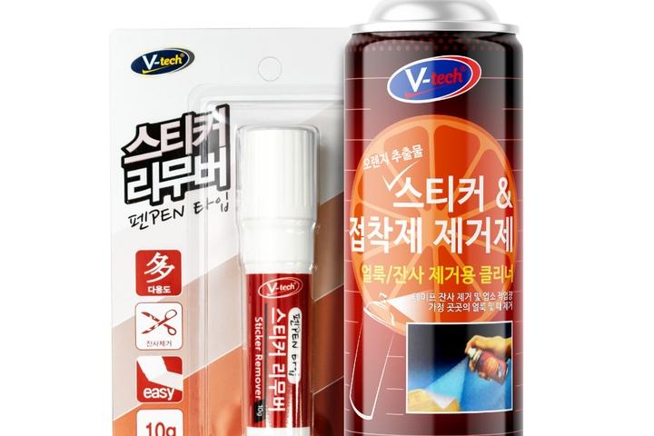 스티커 접착제 제거제/차량 불법주차 제거 테이프 자국