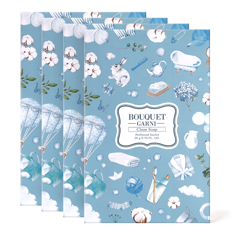 부케가르니 퍼퓸드 샤쉐 L 20g 4개입 클린솝 향