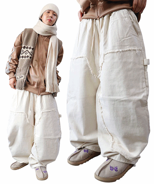 와이드 데끼 카펜터 피치 팬츠