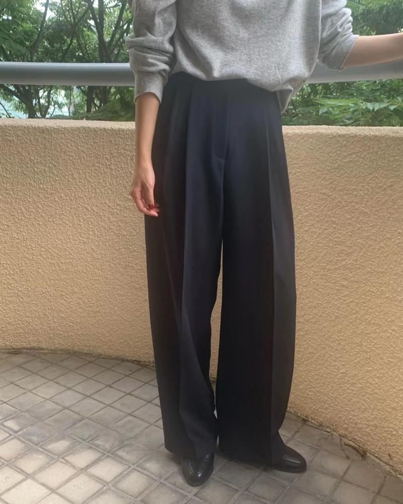 (네이비당일)프리러브 시드롱 슬랙스