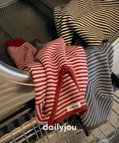 [MADE] 시모네 워셔블 오버핏 스트라이프 니트