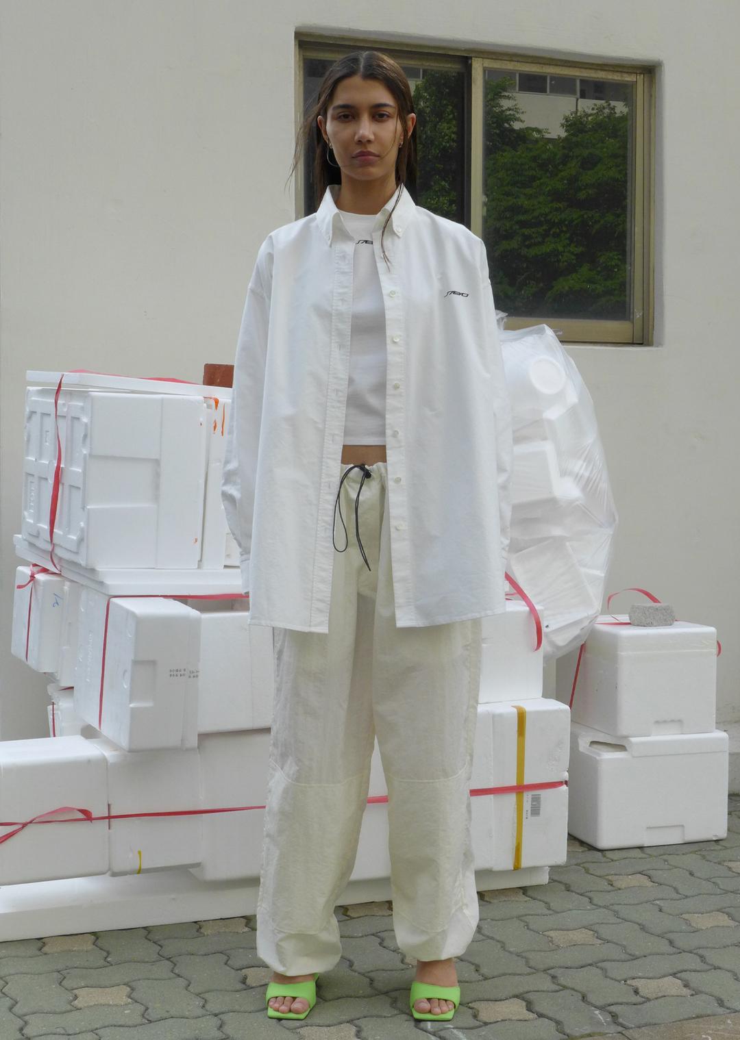 OVERSIZED OXFORD SHIRT IVORY