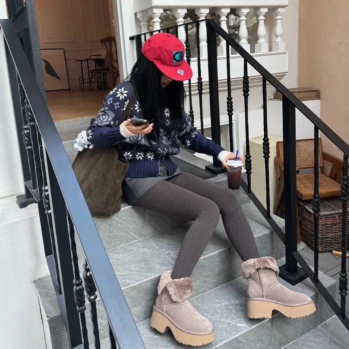 [소희 PICK]넉넉 골지 코튼 니트 면 스타킹