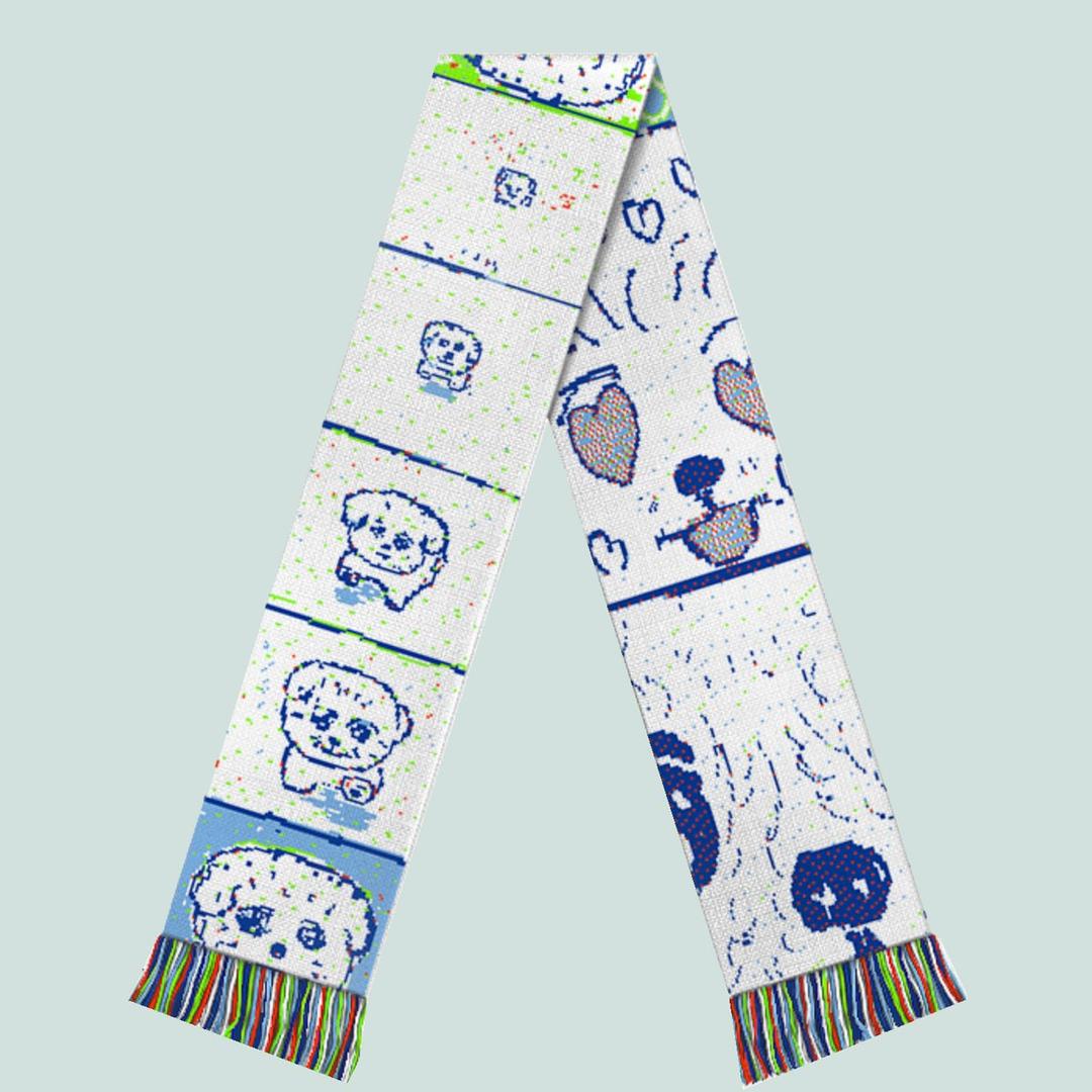 “Puppy in Love” Scarf