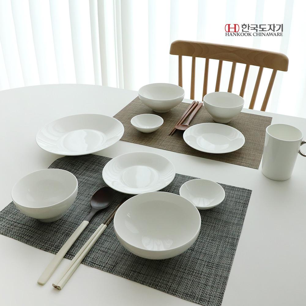 한국도자기 명품 누보 1인 2인 그릇 세트 도자기 화이트 식기 부부 신혼 그릇 선물포장