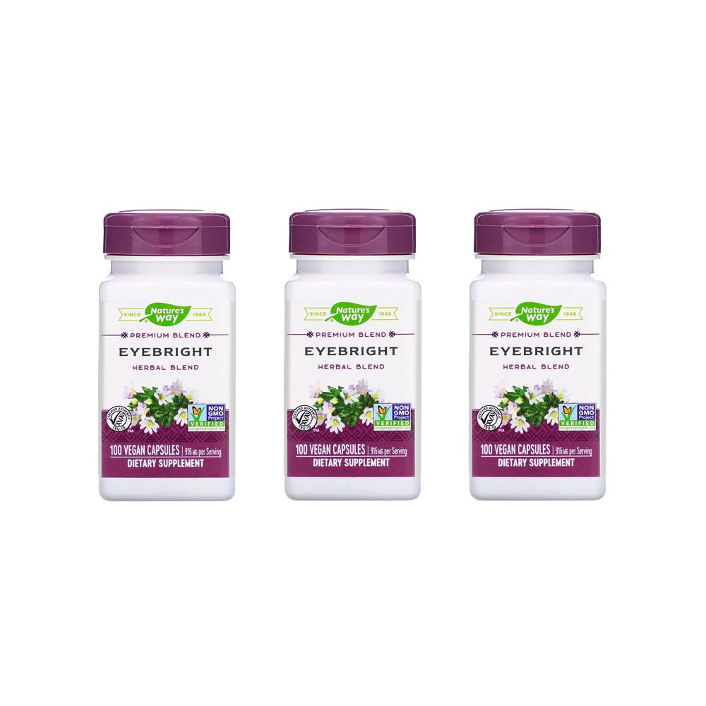 [ 3통 기획] 네이쳐스웨이 아이브라이트 허브 블렌드 916mg 비건 캡슐 100개입