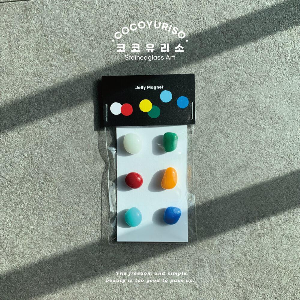 젤리 유리 자석