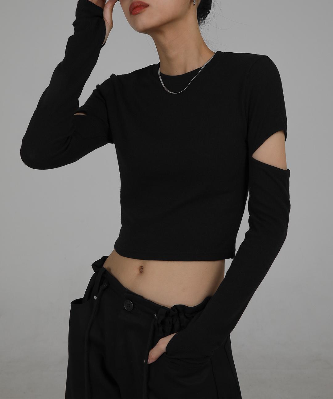 에큰 트임 워머 긴팔티셔츠