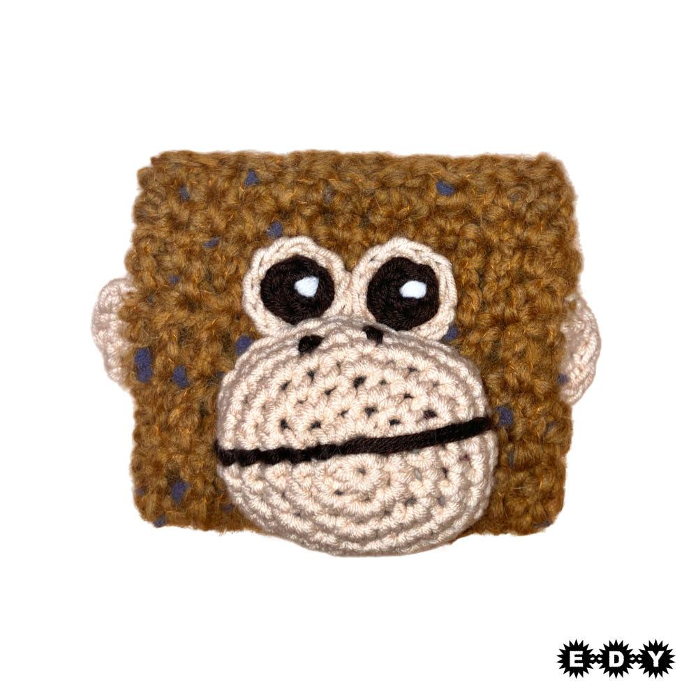 오랑우탄 카드지갑 뜨개지갑