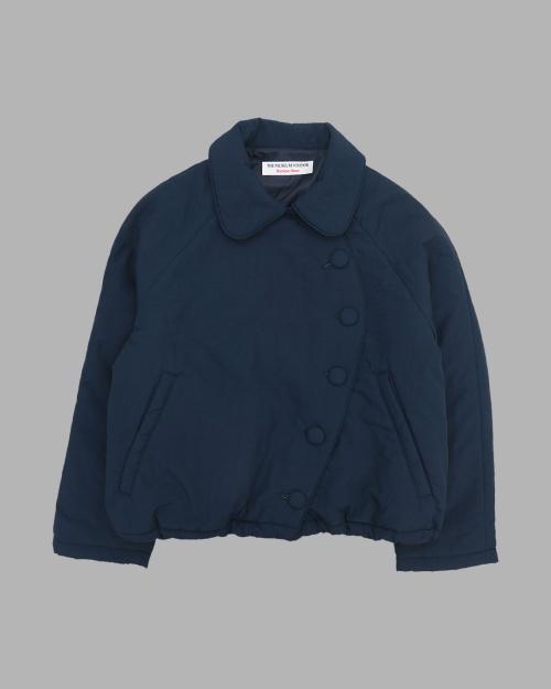 ROUND UNBALANCED PUFF JACKET (NAVY)