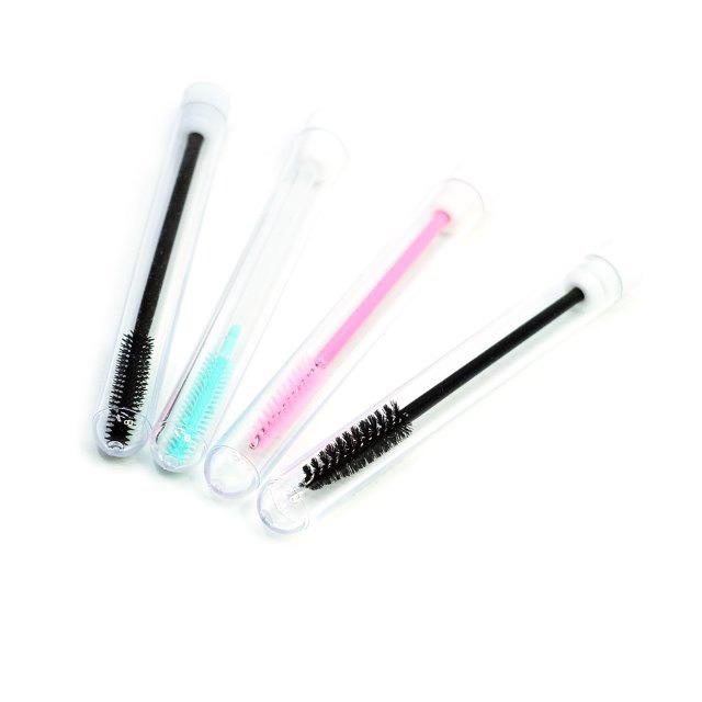 고급실리콘 땅콩브러쉬 보관 케이스세트 속눈썹 스크류 브러쉬