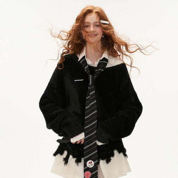 Fake 2-piece Shirt Sweater