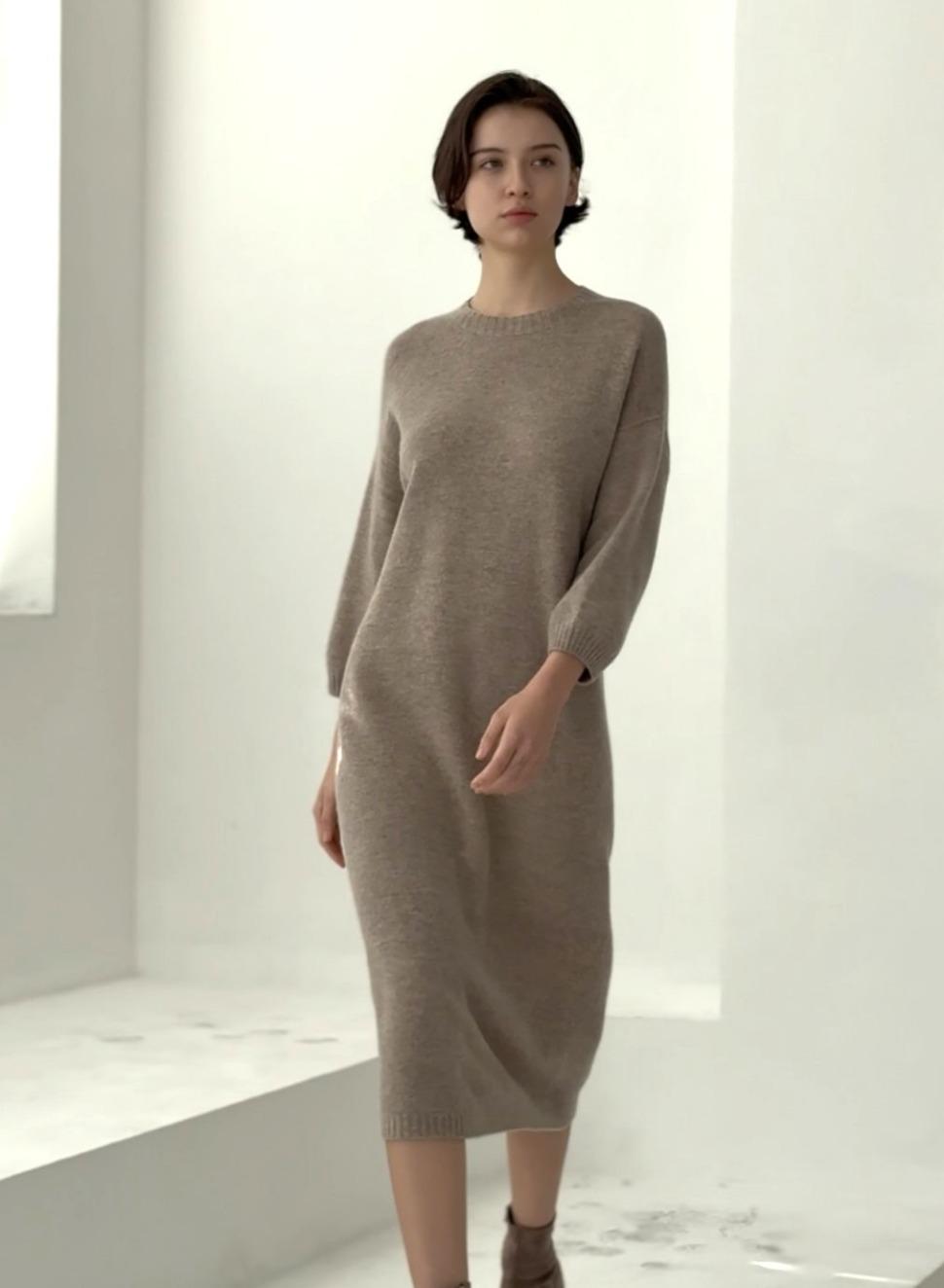 alston merino dress (windy dunes)