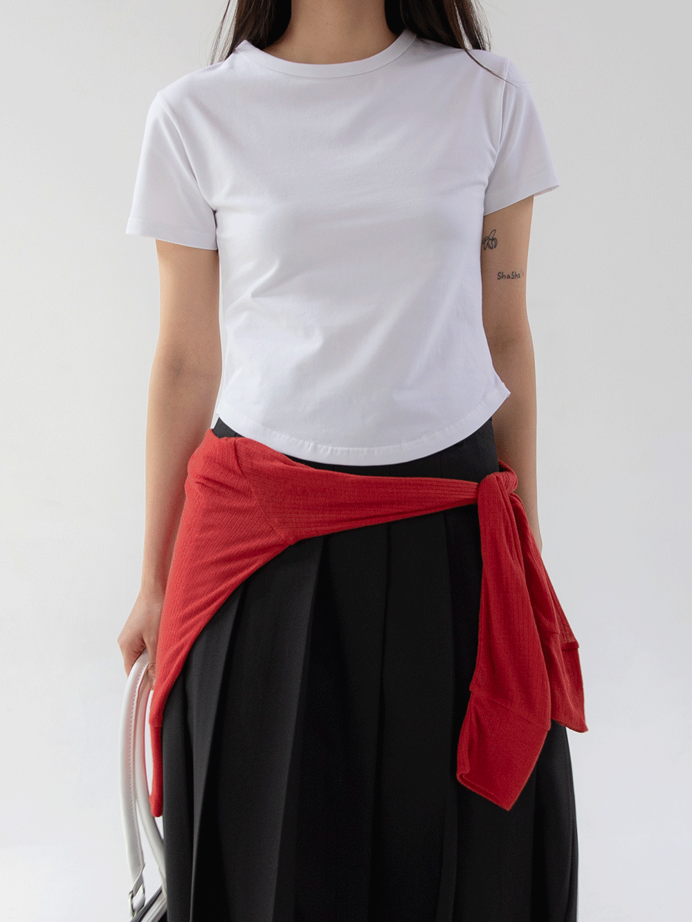 에이티즈서울 (MADE) LINE SEMI CROP T (4COLORS)