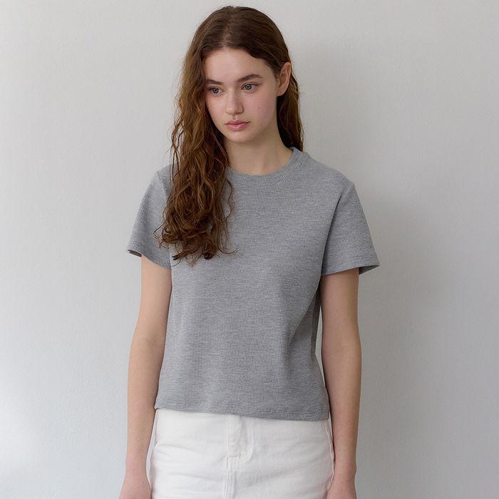 와플 반팔 티셔츠 3colors