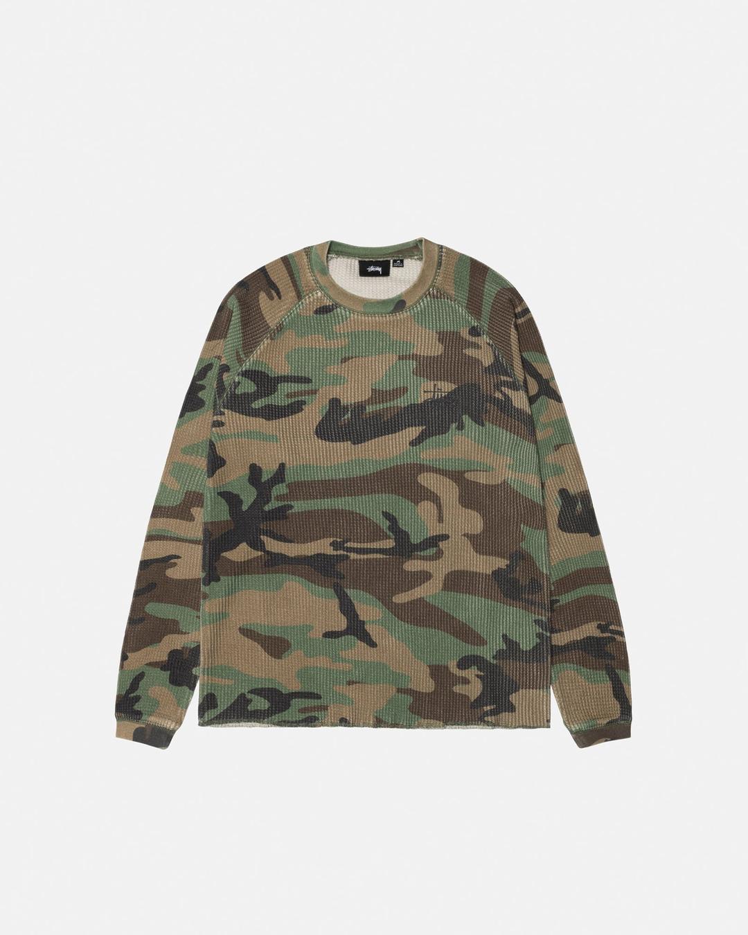 BASIC STÜSSY THERMAL - Woodland Camo / XS
