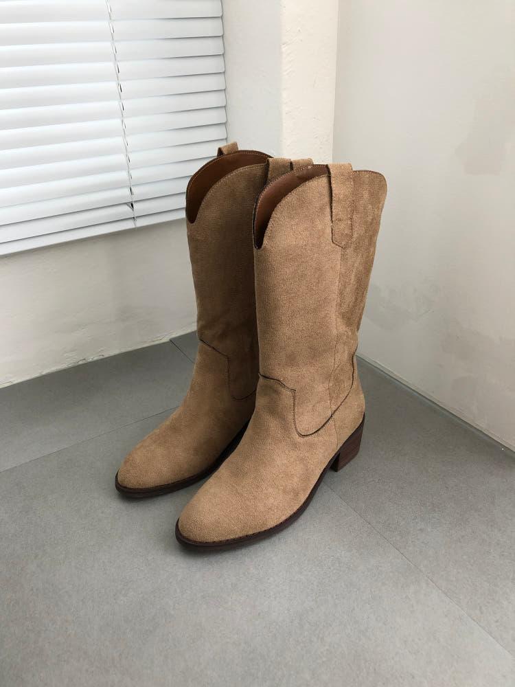 브리드 웨스턴 부츠 (beige)