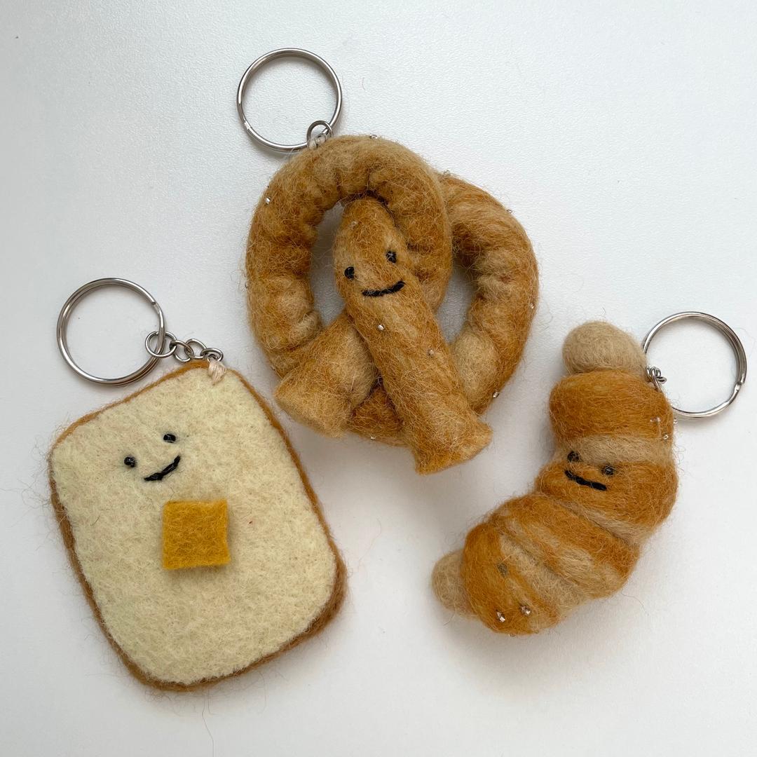[마인띵스] 빵 울 양모 키링