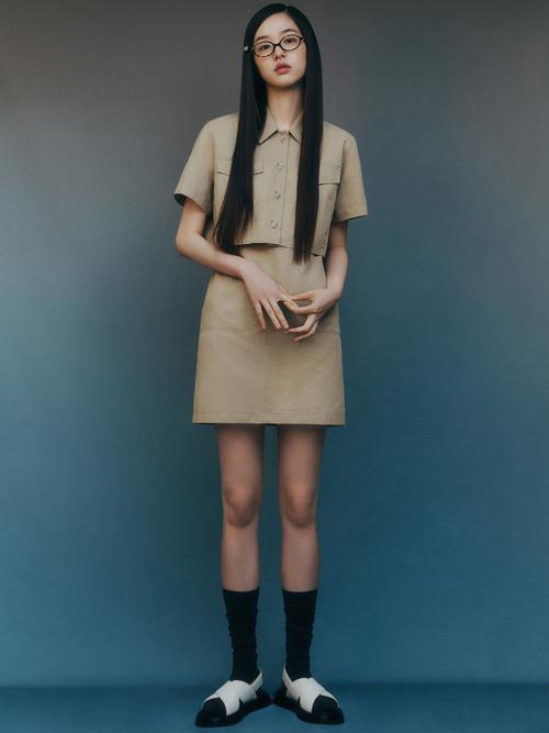 린넨 포켓 레이어 원피스_AWWOPO21020