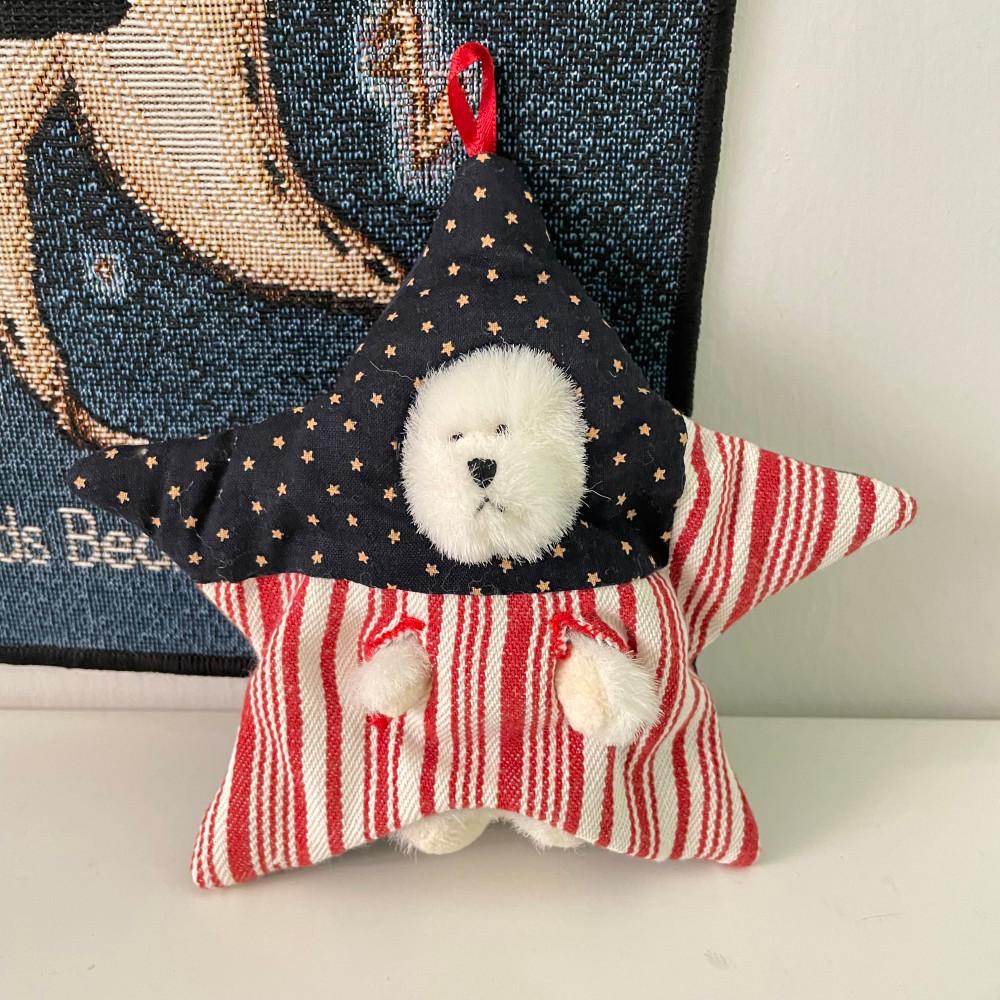 보이즈베어 쪼꼬미 오너먼트 성조기 별 곰 July / 보이드 베어 boyds bear