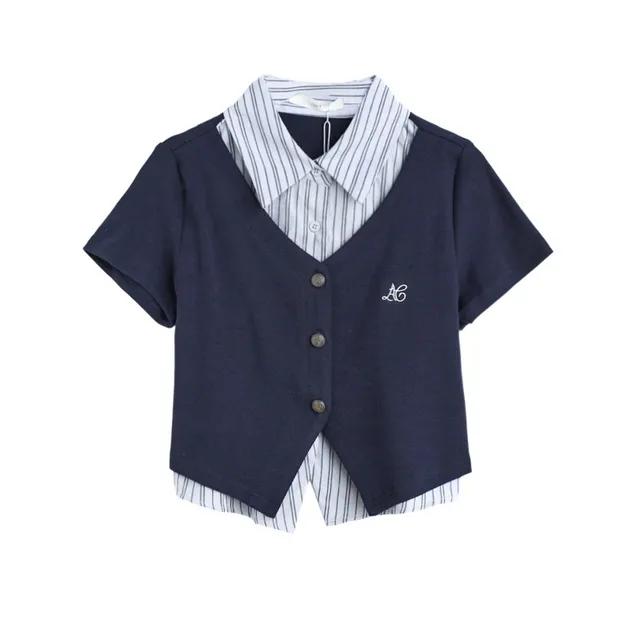 스트라이프 레이어드 가디건  225146509