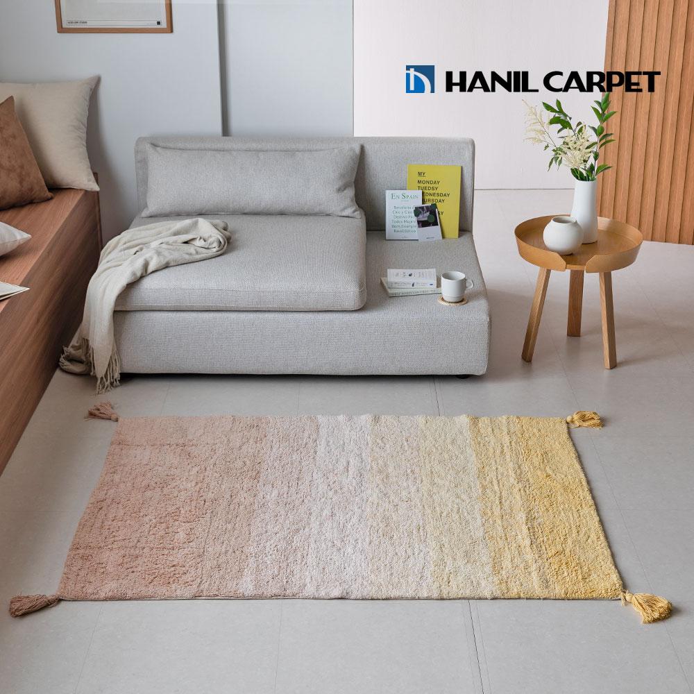 [무료배송] 씨엘 핸드메이드 코튼 테슬 러그 70x150