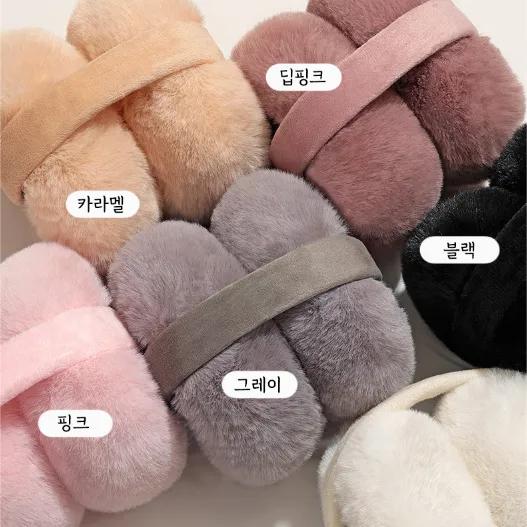 [당일출고/6COLOR/2개할인] 귀마개 귀도리 방한 용품 남녀 공용 겨울 접이식 페이크퍼 빅사이즈 무지