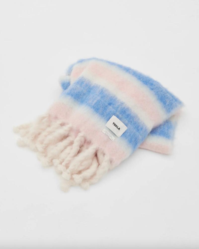 [Tekla] Striped Mohair Blanket Inspired by the colours of Le Corbusier 테클라 르 코르비쥐에 스트라이프 모헤어 블랭킷 담요