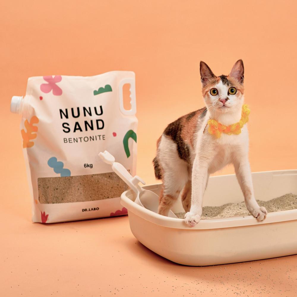 닥터라보 고양이 모래 누누샌드 벤토나이트 6kg 더스트프리