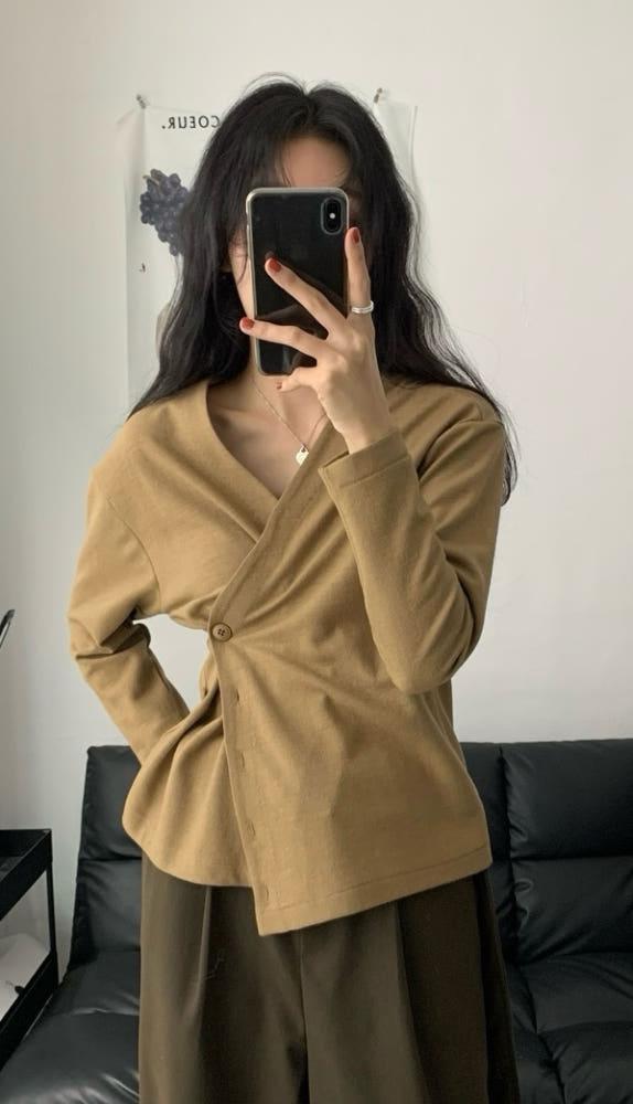 [made] wool 100% v-neck 2way cd (3C)