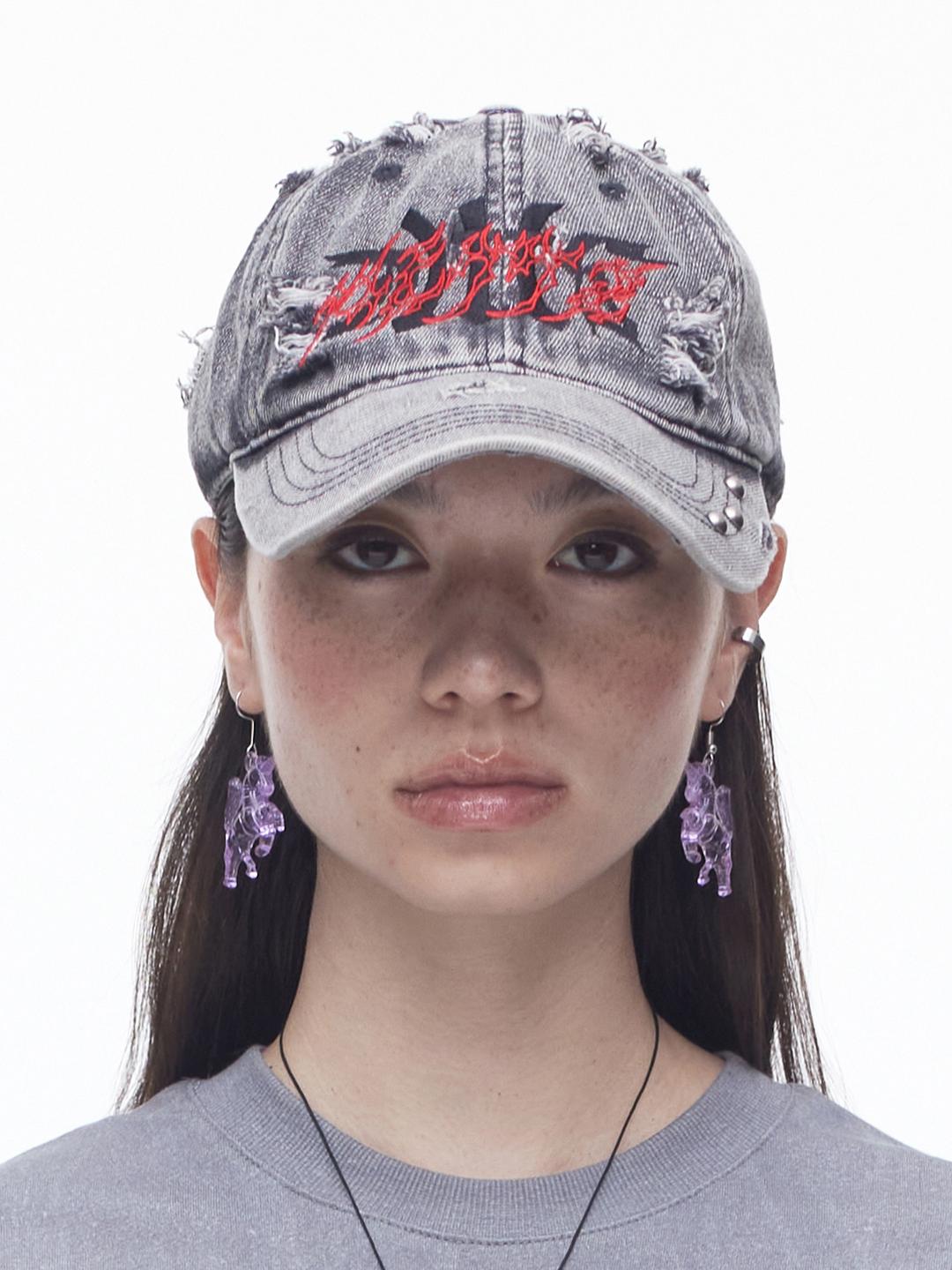 DLTTS DESTROYED SPIKE CAP(GY)