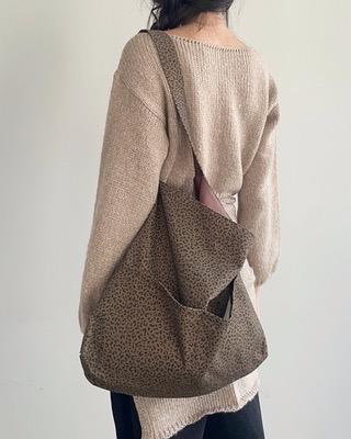 leopard shoulder bag (2color)